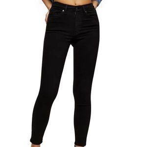 Topshop Jamie Skinny Black Jeans